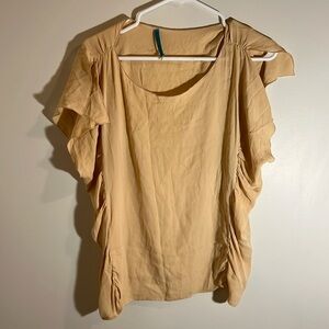 Light Orange Lightweight Women’s Blouse Top Alice And Olivia